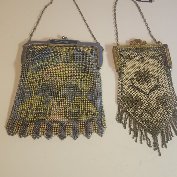 !900s Art Deco Mesh Whiting Davies, Mandalian Mesh Purses (2), need restoration - Picture 1 of 7